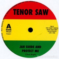 Discos de vinilo: TENOR SAW - JAH GUIDE AND PROTECT ME - 7” [NO OFICIAL, 2018] DANCEHALL DUB. Lote 392068319
