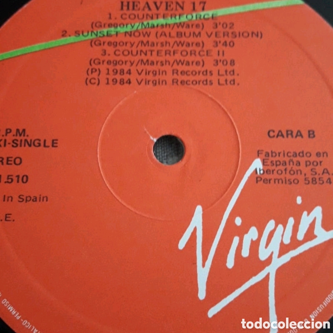 Discos de vinilo: Maxi single Heaven 17. Sunset Now - Foto 4