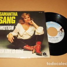 Discos de vinilo: SAMANTHA SANG & BEE GEES - EMOTION - SINGLE - 1978 (CON LAS VOCES Y COROS DE BEE GEES). Lote 392084714
