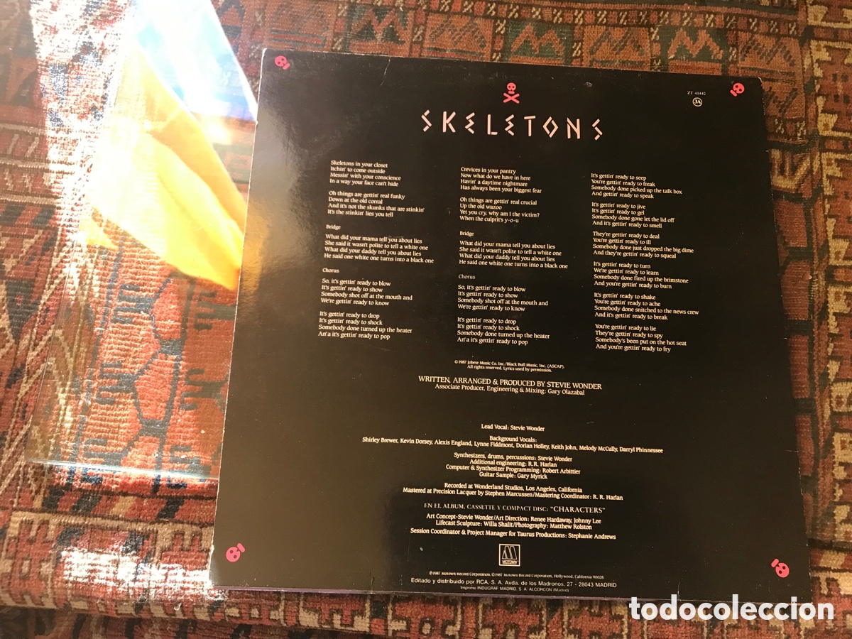 Discos de vinilo: Skeletons. Stevie Wonder - Foto 2
