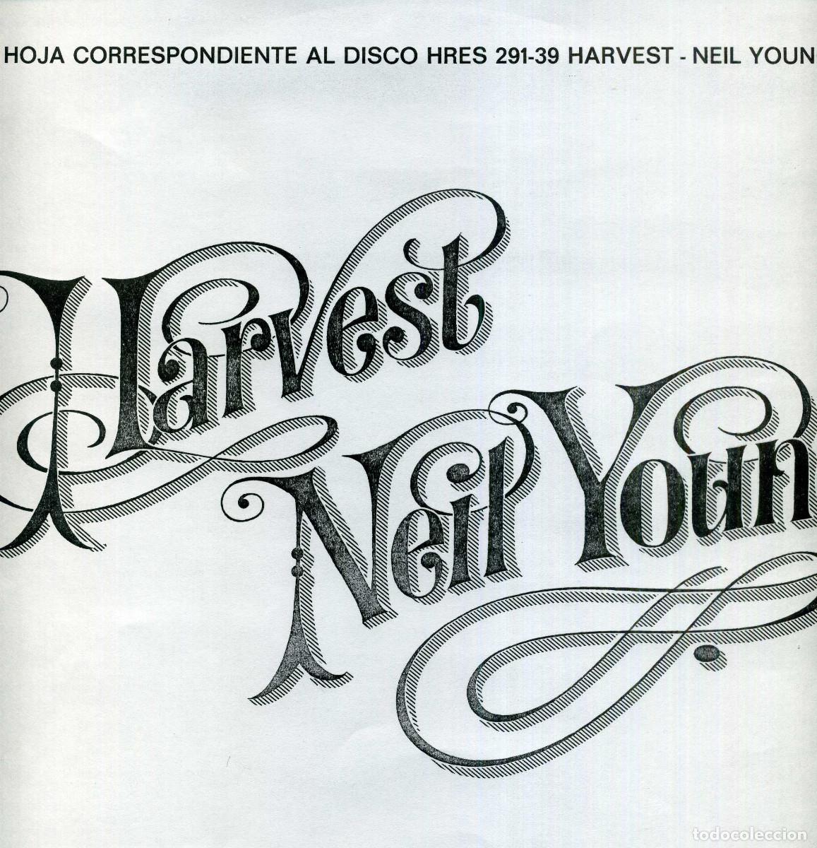 Discos de vinilo: NEIL YOUNG - HARVEST - Foto 5