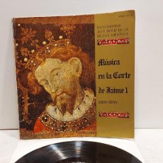 Discos de vinilo: MÚSICA EN LA CORTE DE JAIME I / LP GATEFOLD / ARS MUSICÆ-1976 / MBC. ***/***. Lote 392117529