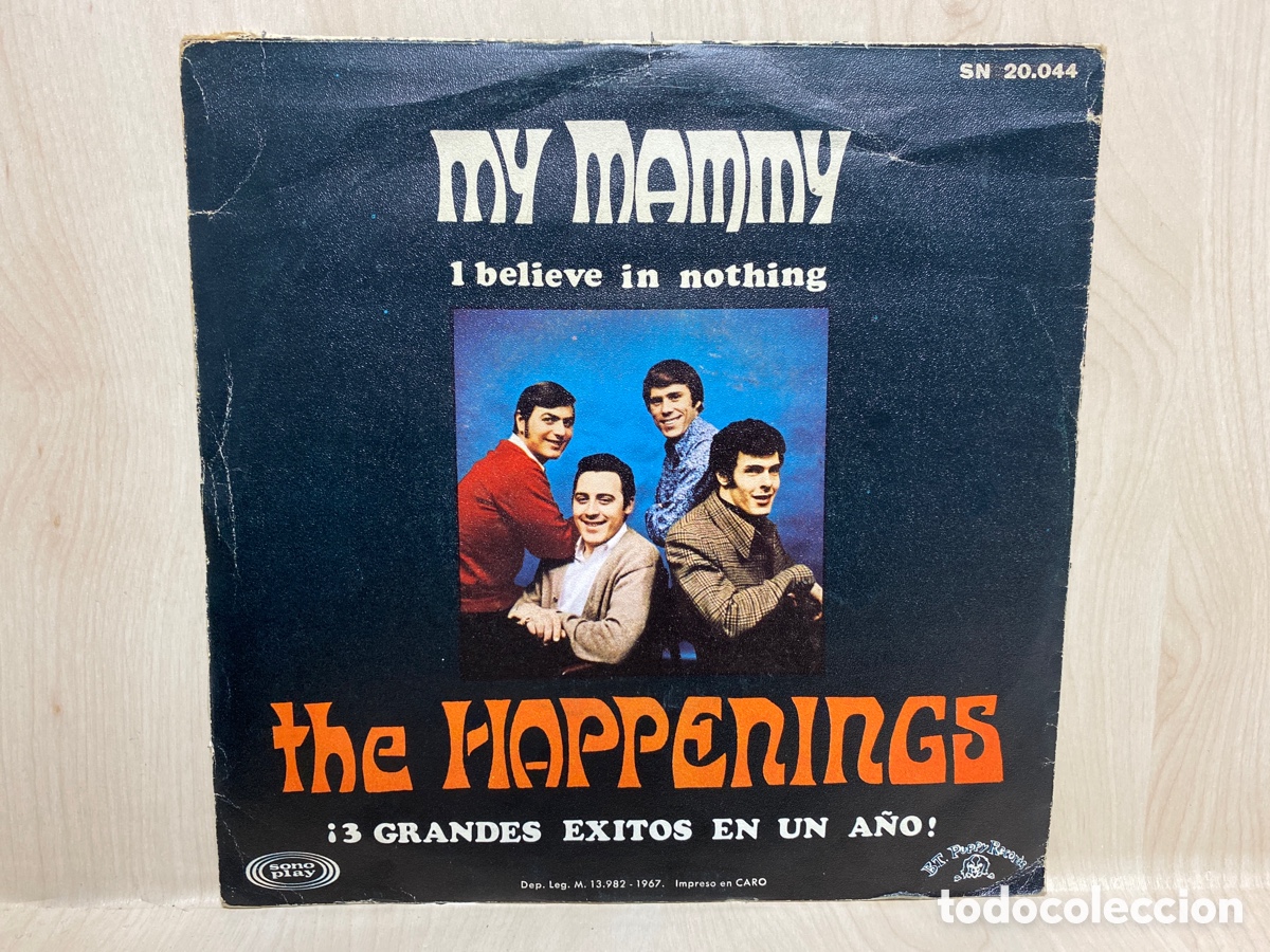 Discos de vinilo: The Happenings - My Mammy (7&rdquo;, Single) - Foto 2