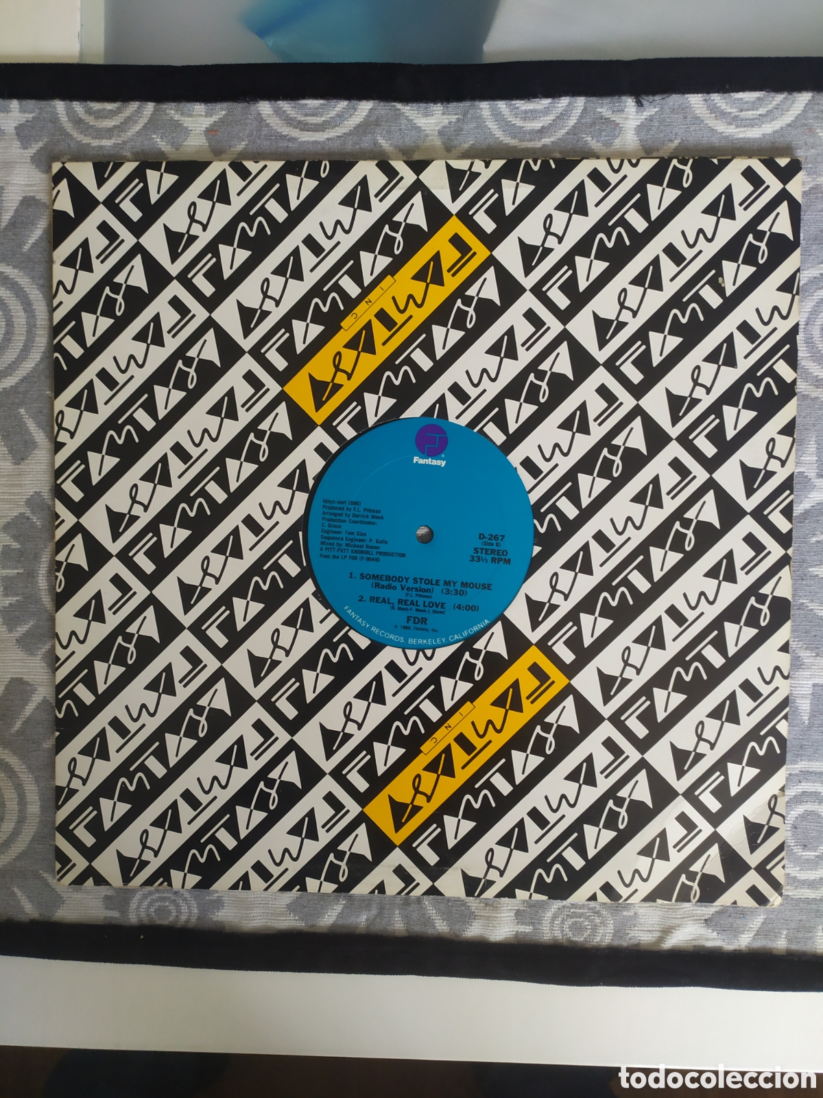 Discos de vinilo: Maxi single FDR. Somebody stole my mouse - Foto 1