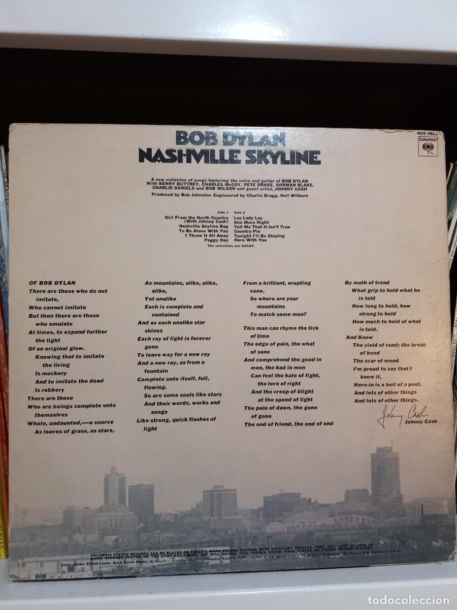 Discos de vinilo: Bob Dylan &lrm;&ndash; Nashville Skyline - lp canada - Foto 2