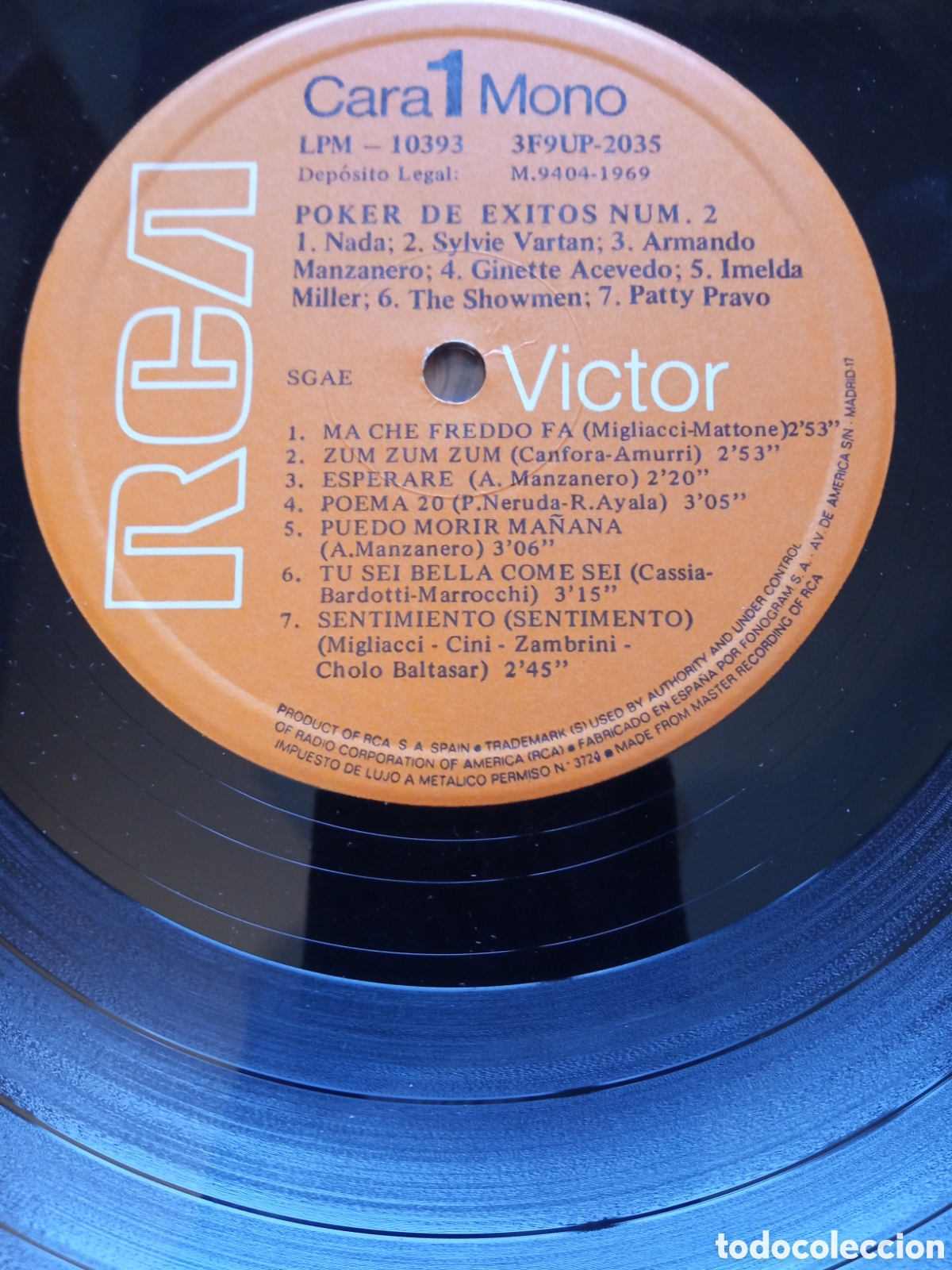 Discos de vinilo: Poker de &eacute;xitos N 2 ,- Varios autores - Foto 3