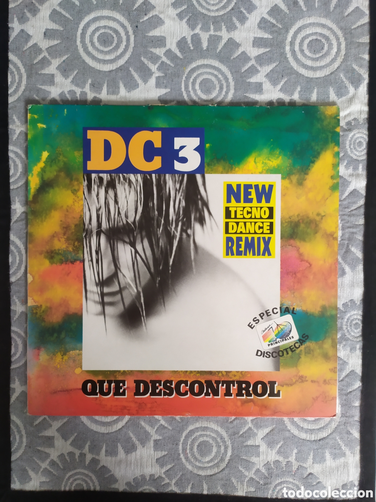 Discos de vinilo: Maxi single DC3. Que descontrol. Tecno Dance Remix - Foto 1