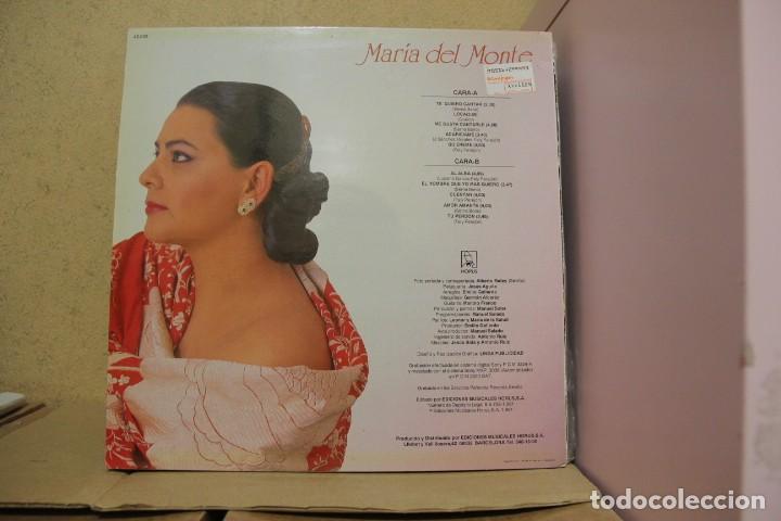 Discos de vinilo: Mar&iacute;a Del Monte - Al Alba - Horus 42 005 - 1991 - Foto 2