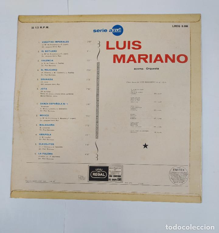 Discos de vinilo: LUIS MARIANO. LP. TDKLP12 - Foto 2