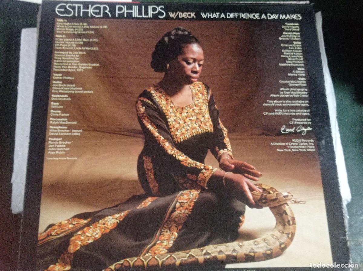 Discos de vinilo: Disco lp PHILLIPS, ESTHER Esther Phillips With Beck - Foto 3