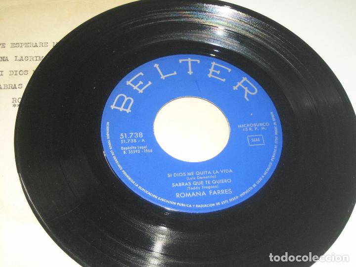 Discos de vinilo: ROMANA FARRES - SOLO VINILO - Foto 2