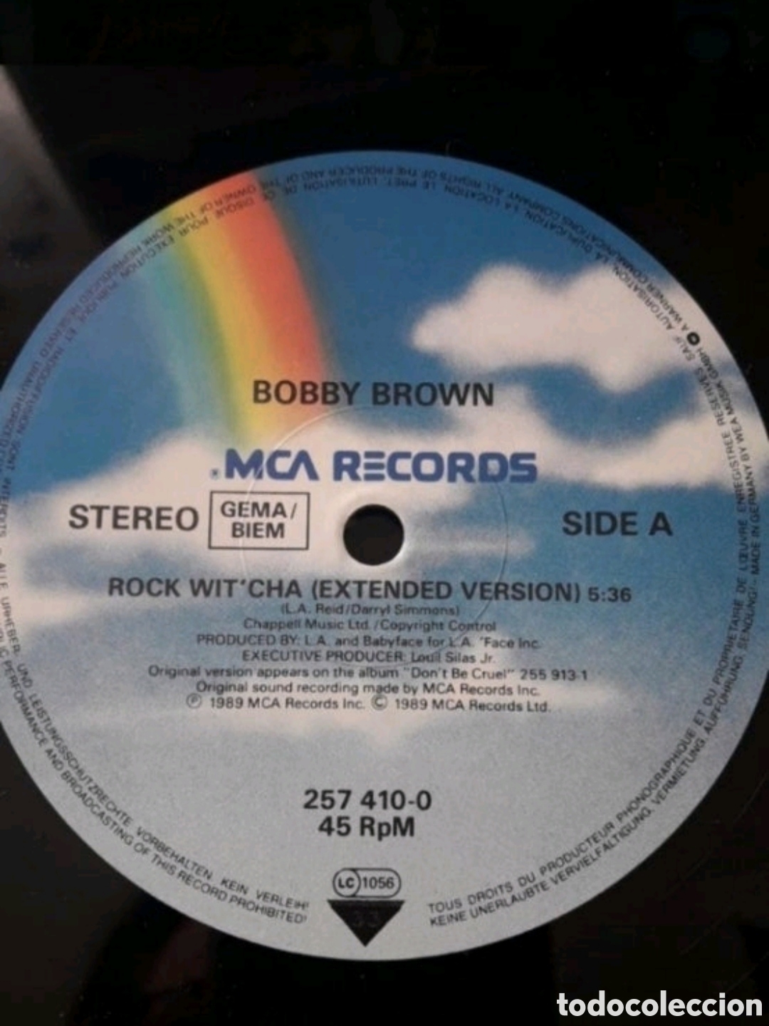 Discos de vinilo: Maxi single Bobby Brown. Rock witcha - Foto 3