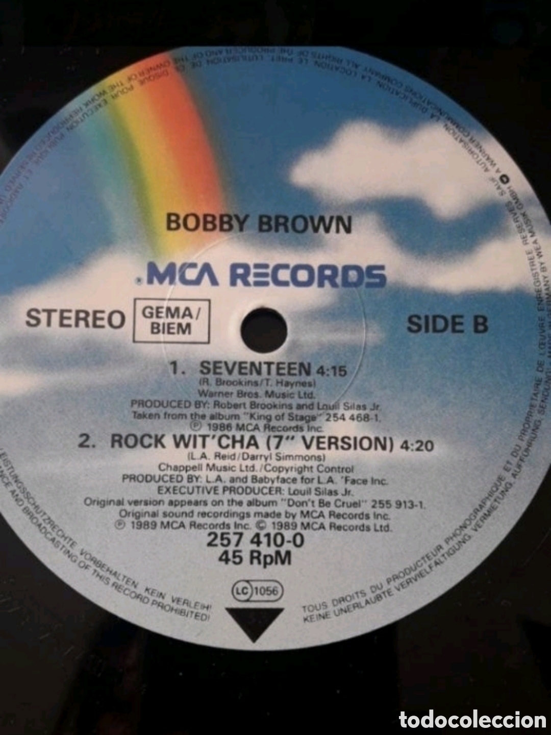 Discos de vinilo: Maxi single Bobby Brown. Rock witcha - Foto 4