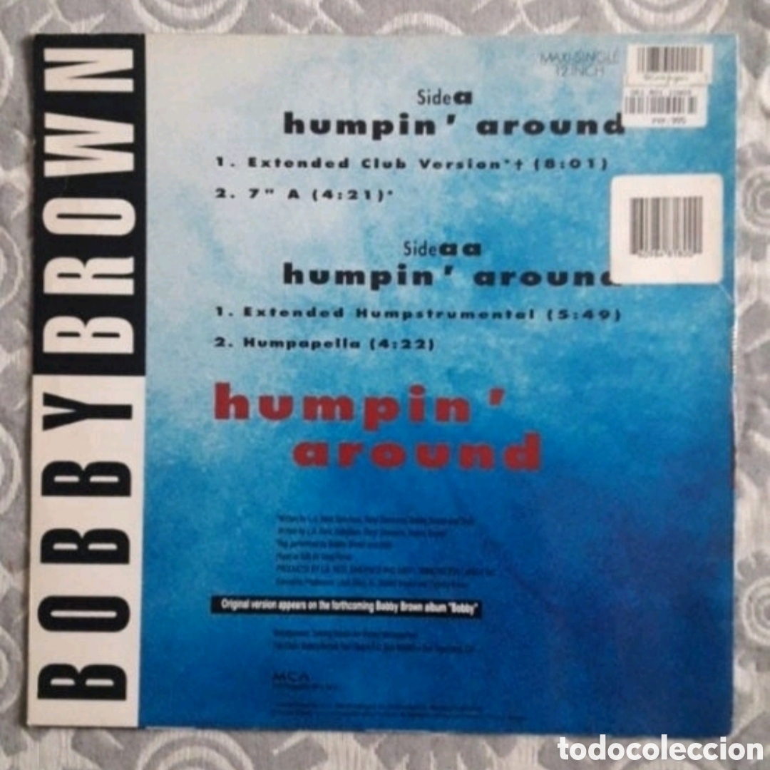 Discos de vinilo: Maxi single Bobby Brown. Humpin Around - Foto 2