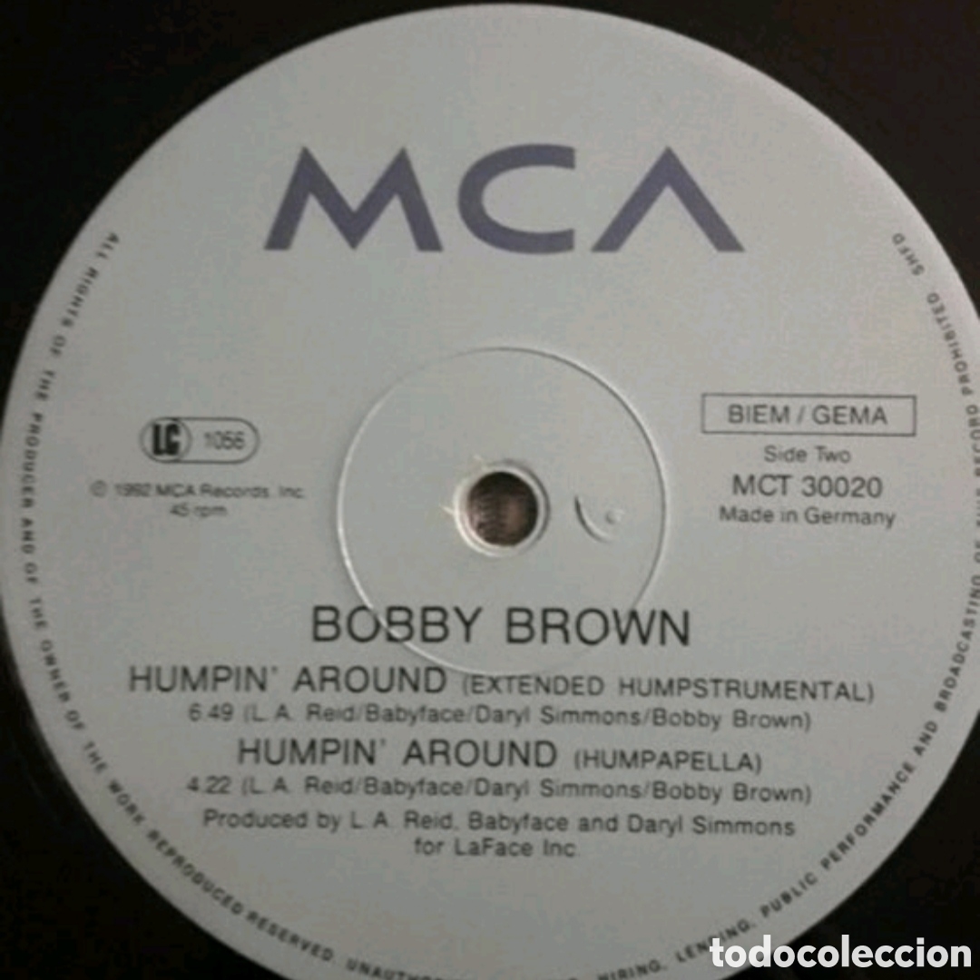 Discos de vinilo: Maxi single Bobby Brown. Humpin Around - Foto 4
