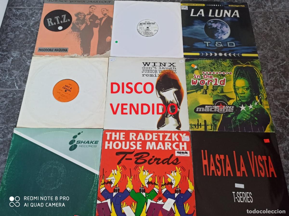 Discos de vinilo: Lote discos Techno (3&euro; /VINILO) (Lote 287) - Foto 1