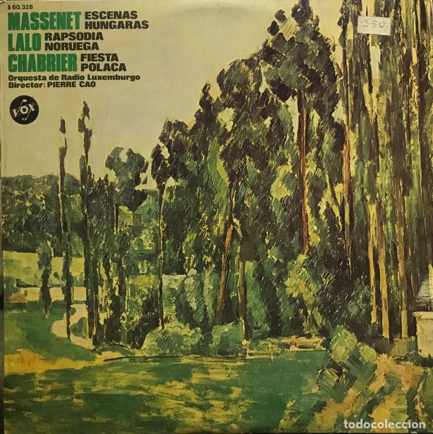 Discos de vinilo: Massenet. Lalo. Chabrier. Disco de vinilo - Foto 1