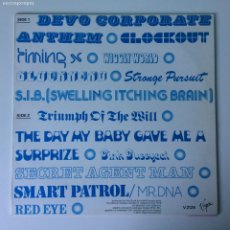 Discos de vinilo: DEVO ‎– DUTY NOW FOR THE FUTURE , UK 1979 VIRGIN