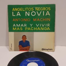 Discos de vinilo: ANTONIO MACHÍN-ORQUESTA Y COROS / LA NOVIA +3 / EP-DISCOPHON-1961 / DE LUJO. ****/****