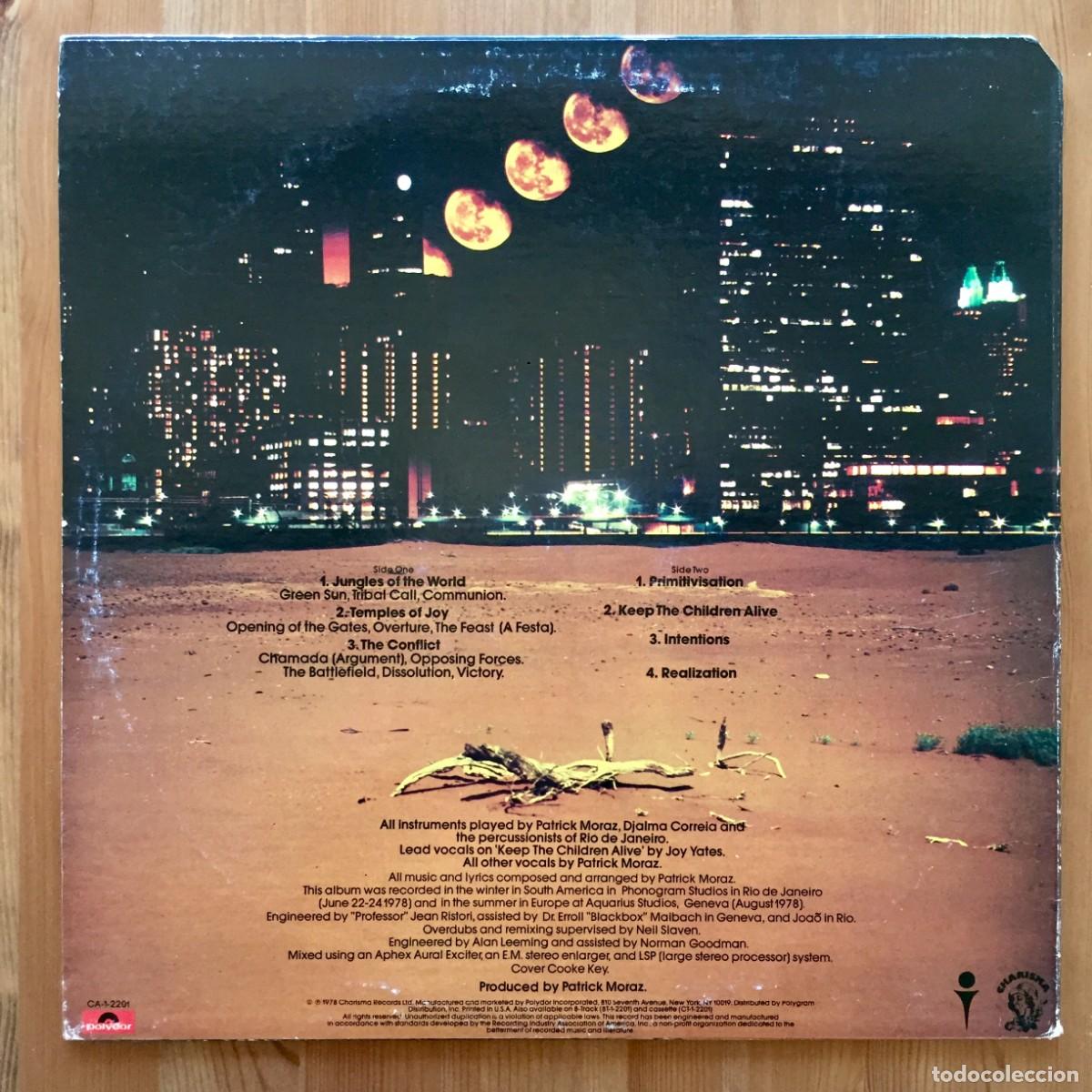 Discos de vinilo: PATRICK MORAZ (YES) : PATRICK MORAZ [CHARISMA - USA 1978] LP - Foto 2