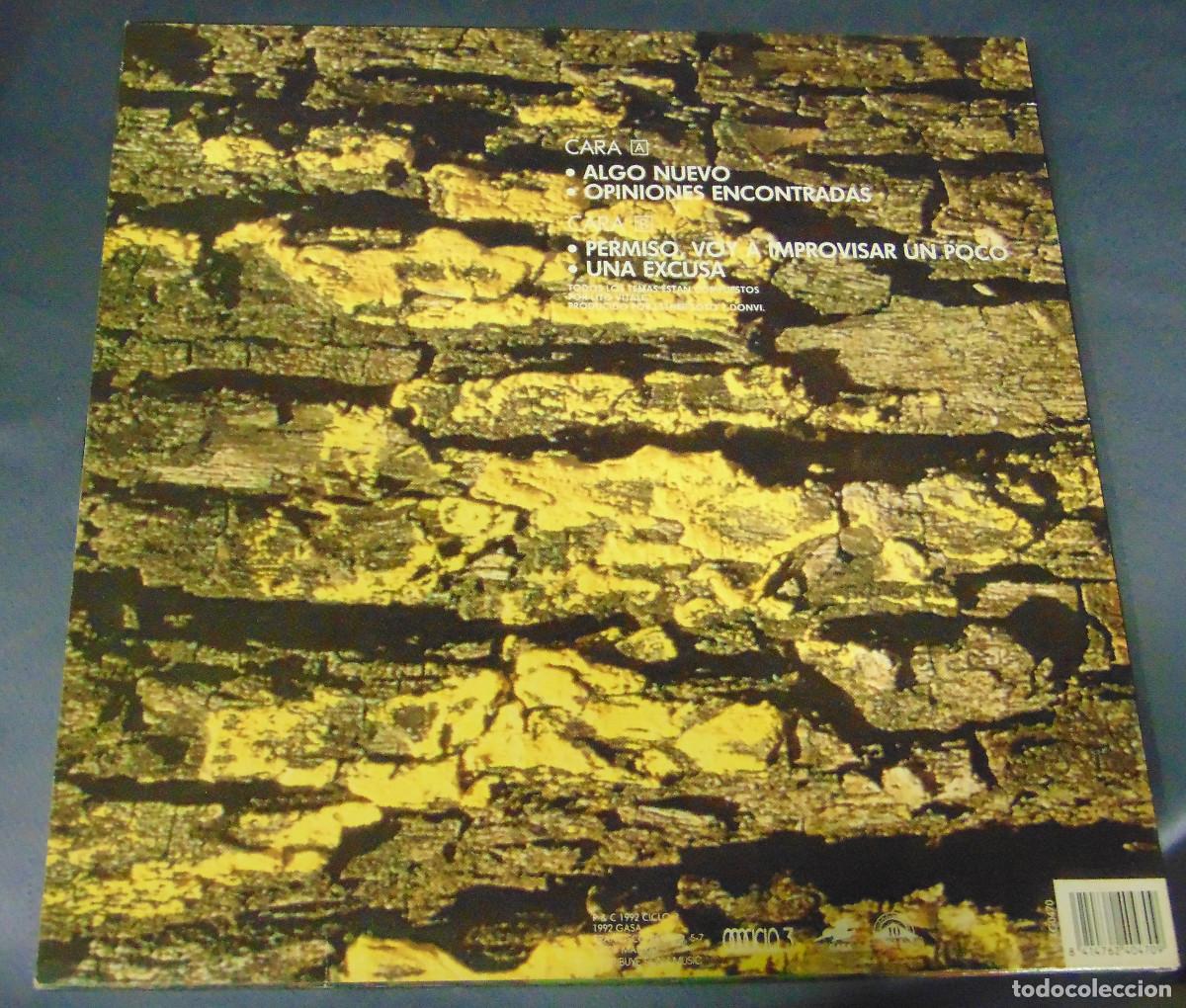 Discos de vinilo: Lito Vitale Cuarteto &ndash; La Excusa - LP VINILO 1992 - con ENCARTE - Foto 2