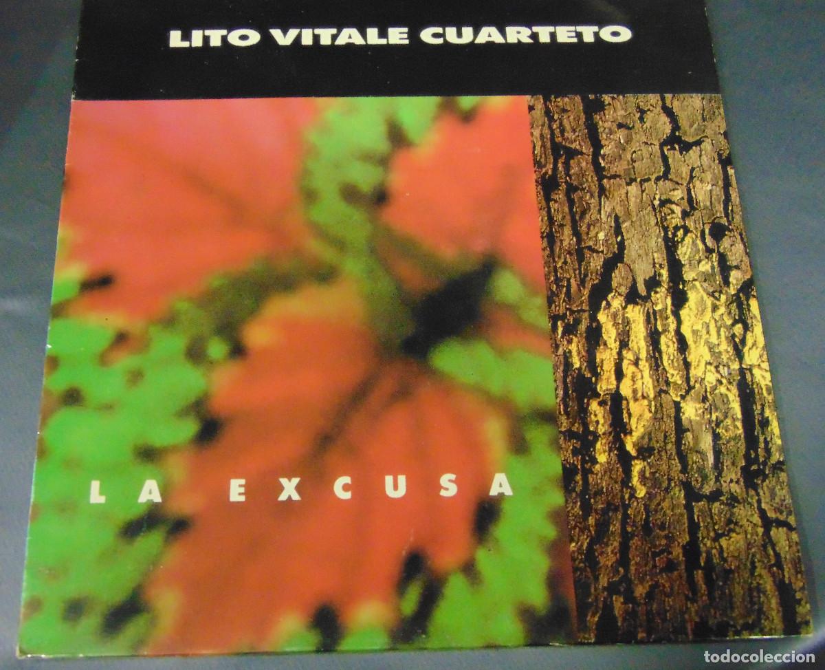 Discos de vinilo: Lito Vitale Cuarteto &ndash; La Excusa - LP VINILO 1992 - con ENCARTE - Foto 1