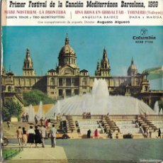 Discos de vinilo: PRIMER FESTIVAL DE LA CANCION MEDITERRANEA BARCELONA 1959