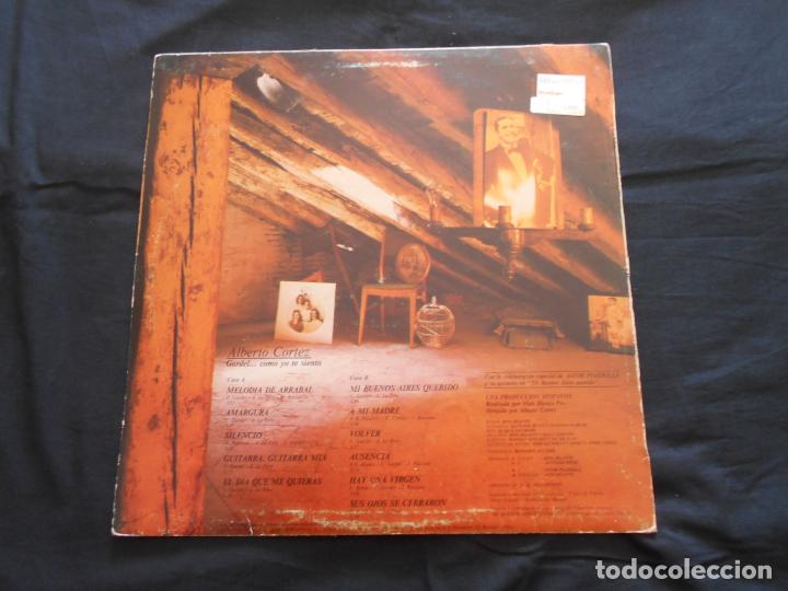 Discos de vinilo: ALBERTO CORTEZ // GARDEL ... COMO YO TE SIENTO - Foto 2