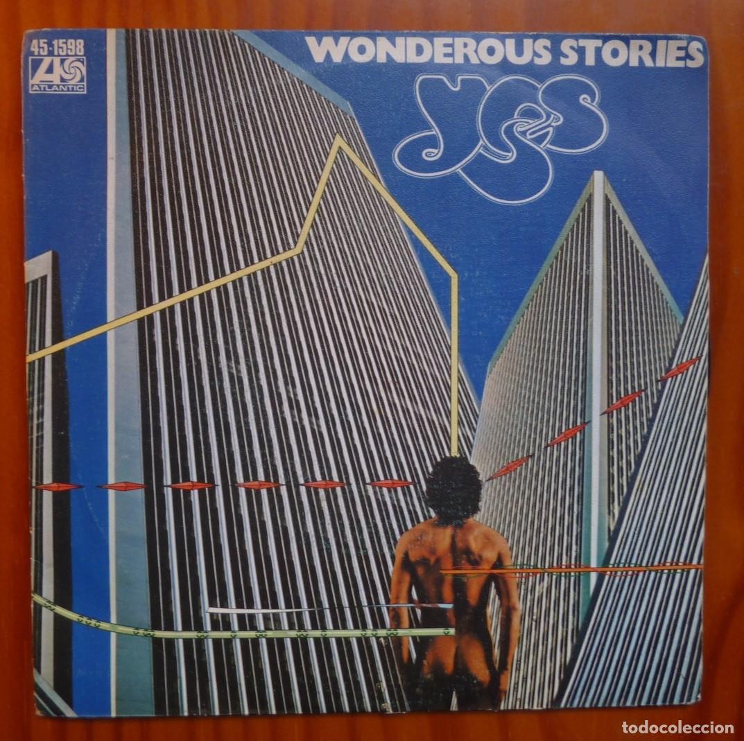 Discos de vinilo: YES / WONDEROUS STORIES / 1977 / SINGLE - Foto 1