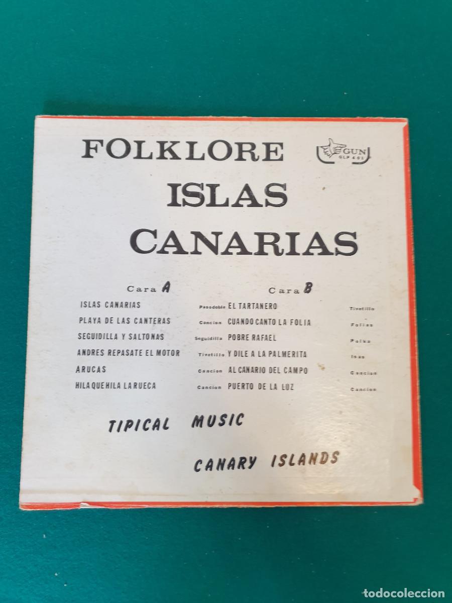 Discos de vinilo: FOLKLORE ISLAS CANARIAS. GUN RECORDS. - Foto 2