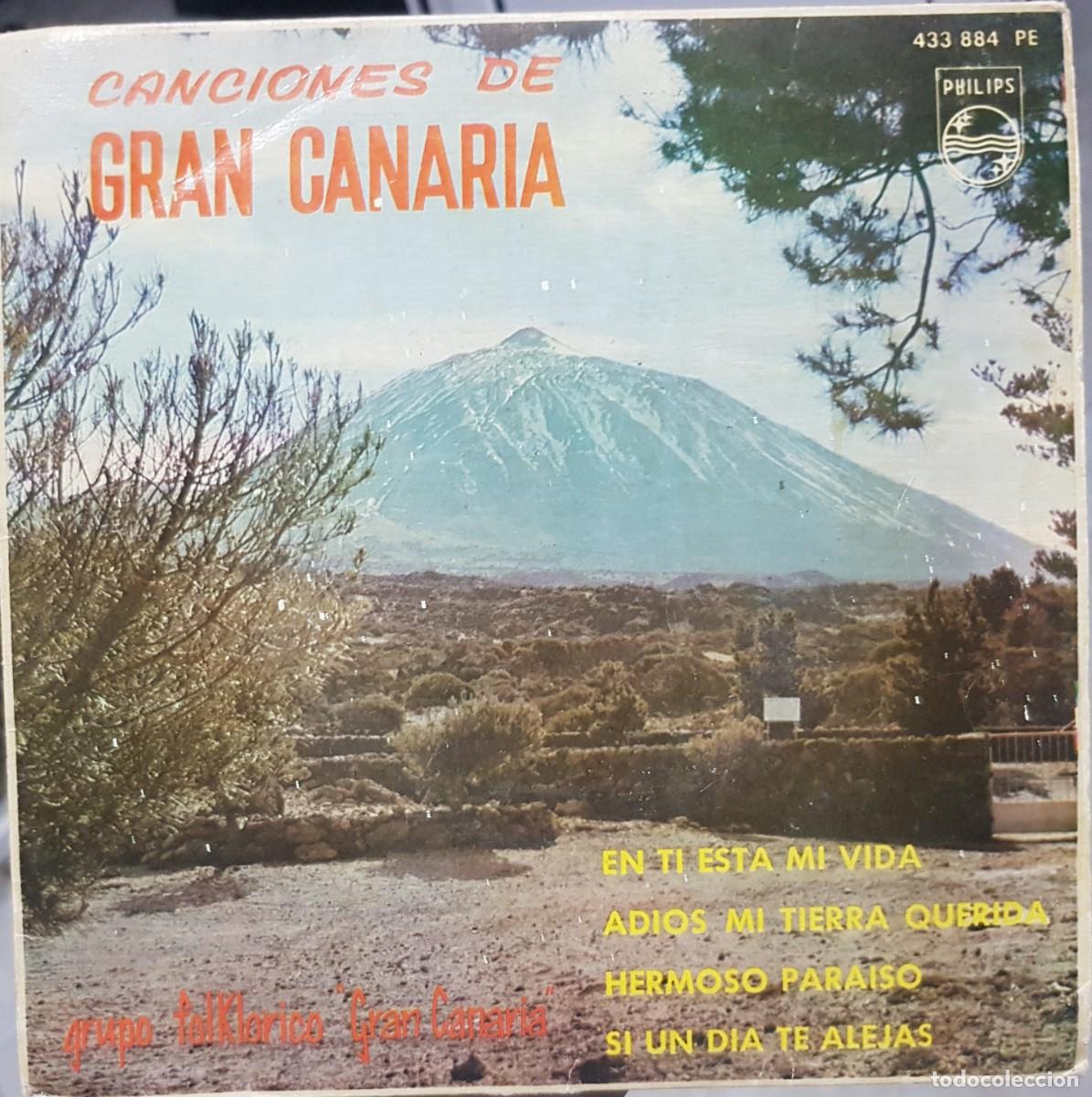 Disques de vinyle: Grupo folklorico Gran Canaria - Canciones de Gran Canaria - EP - Tom&aacute;s Quintana Navarro 1963 Philips