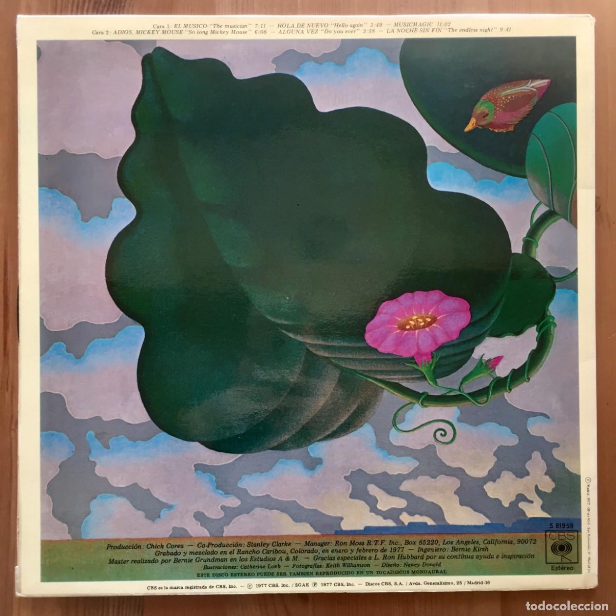Discos de vinilo: RETURN TO FOREVER (CHICK COREA) : MUSICMAGIC [CBS - ESP 1977] LP - Foto 2
