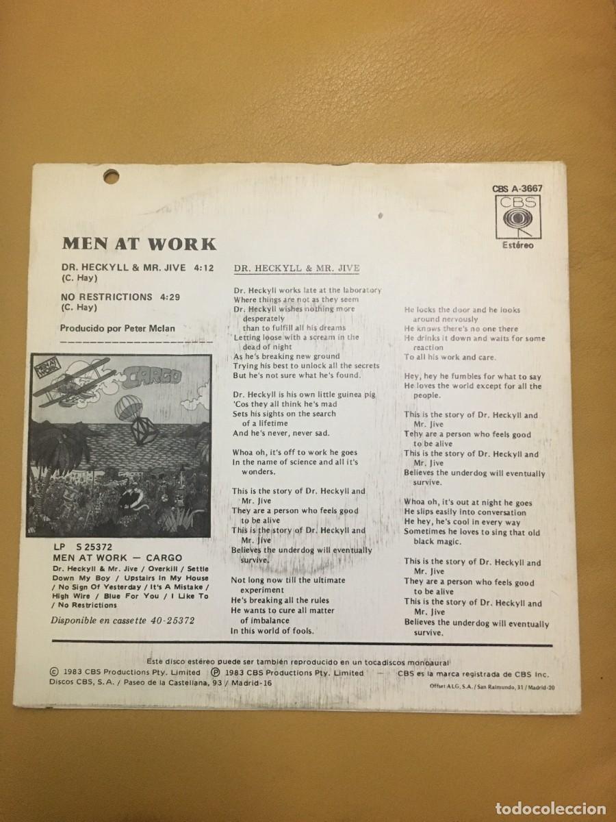 Discos de vinilo: Men At Work &lrm;&ndash; Dr. Heckyll & Mr. Jive - Foto 2