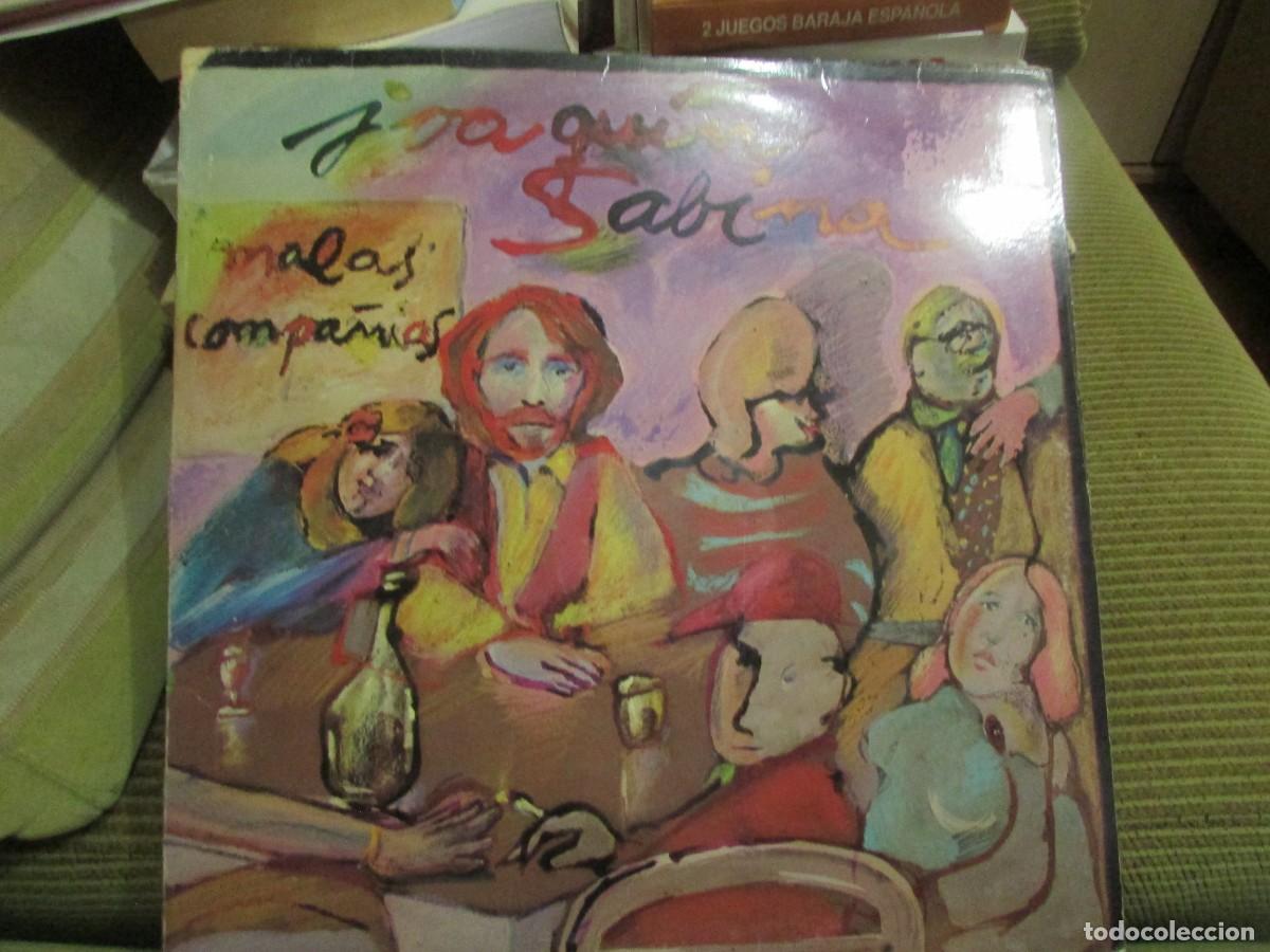 Discos de vinilo: LP JOAQUIN SABINA MALAS COMPA&Ntilde;IAS - Foto 1
