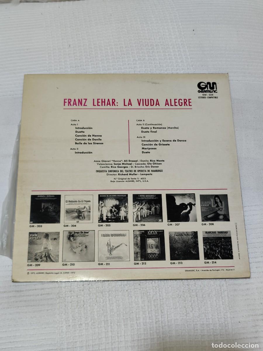 Discos de vinilo: Franz Leh&aacute;r &ndash; La Viuda Alegre - Foto 2