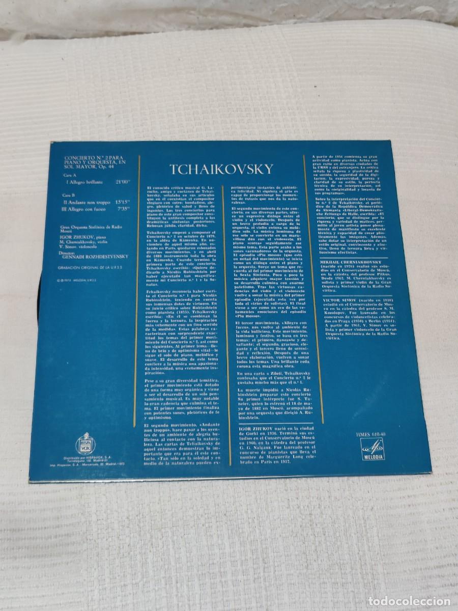 Discos de vinilo: Tchaikovsky - Concierto N&ordm; 2 - Foto 2