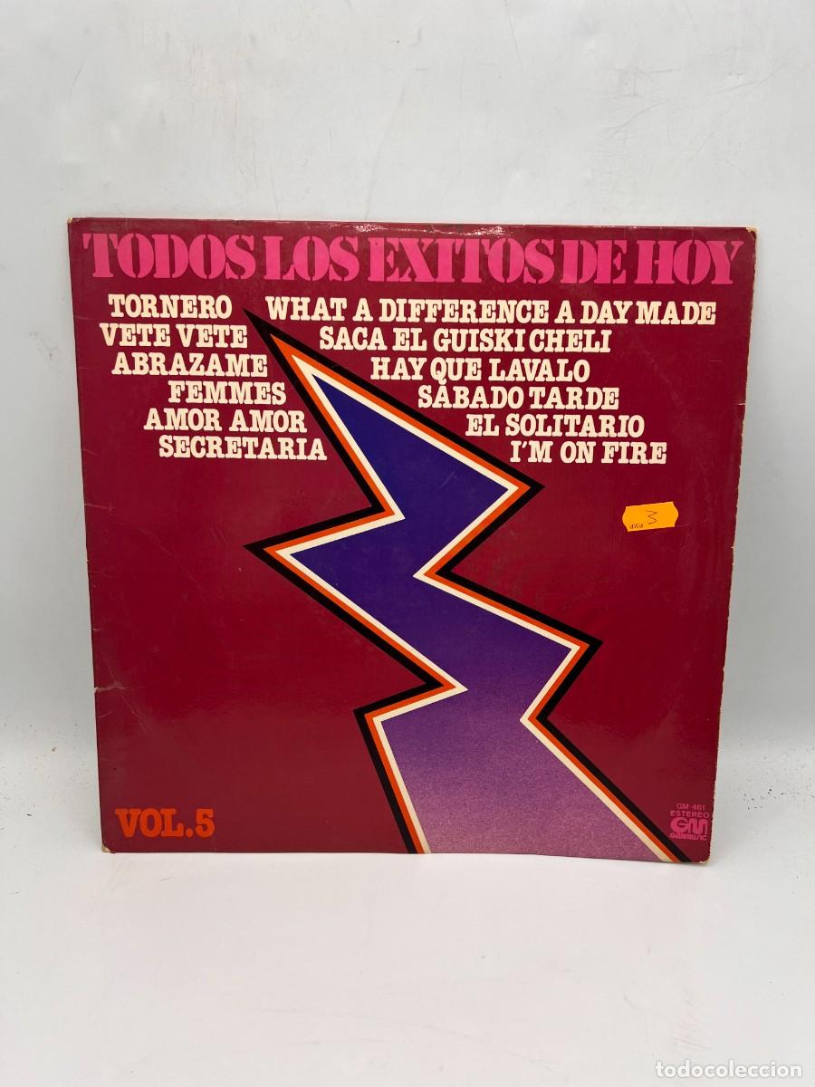 Discos de vinilo: LP. TODOS LOS EXITOS DE HOY. VOL. 5. GM GRAMUSIC. 1976 - Foto 1