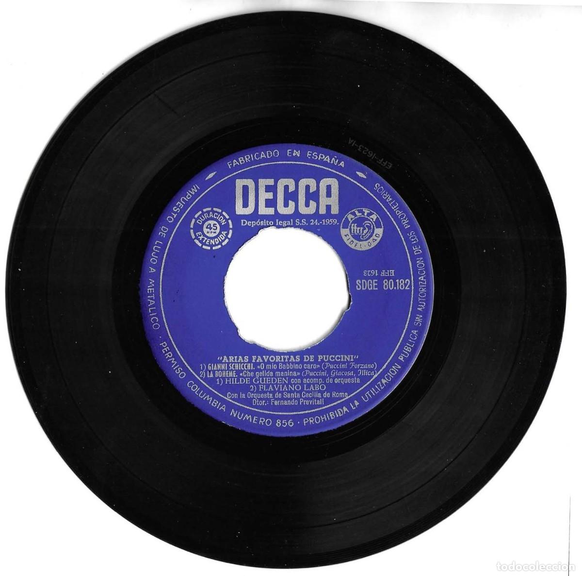 Discos de vinilo: FAVOURITE PUCCINI ARIAS - Foto 2