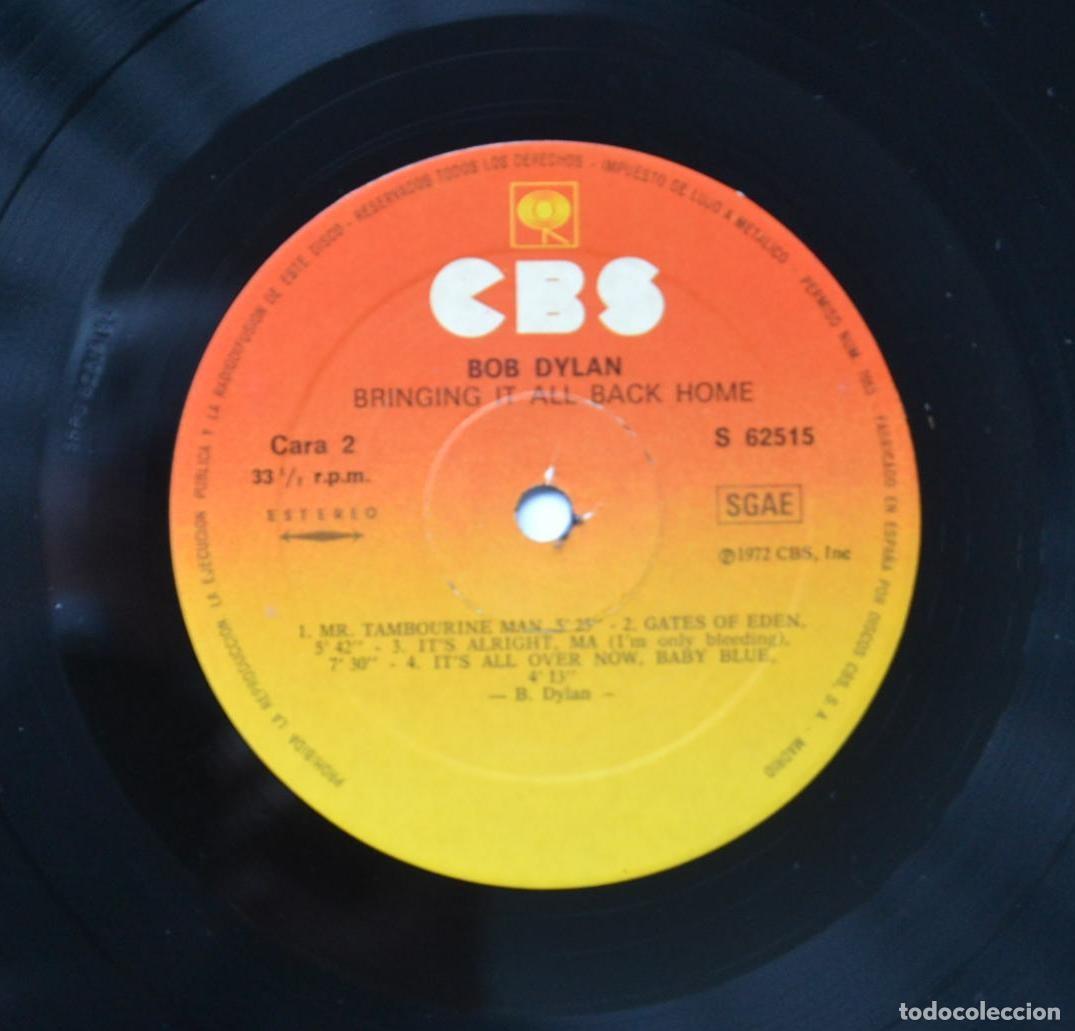 Discos de vinilo: Bob Dylan BRINGING IT ALL BACK HOME Spain Vinilo LP - Foto 3