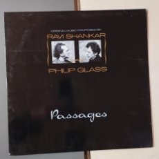 Discos de vinilo: RAVI SHANKAR AND PHILIP GLASS ” PASSAGES ” LP PRIVATE MUSIC REF. 210 947 EDICIÓN ALEMANA 1990