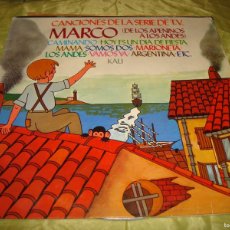 Discos de vinilo: CANCIONES DE LA SERIE DE T.V : MARCO ( DE LOS APENINOS A LOS ALPES) GRAMUSIC, 1977(#)