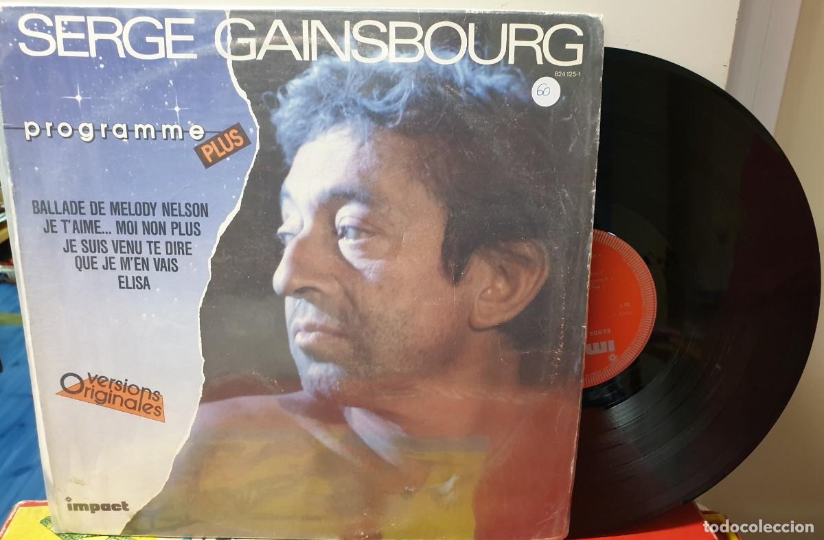 Discos de vinilo: LP SERGE GAINSOBURG PROGRAMME PLUS IMPACT - Foto 1