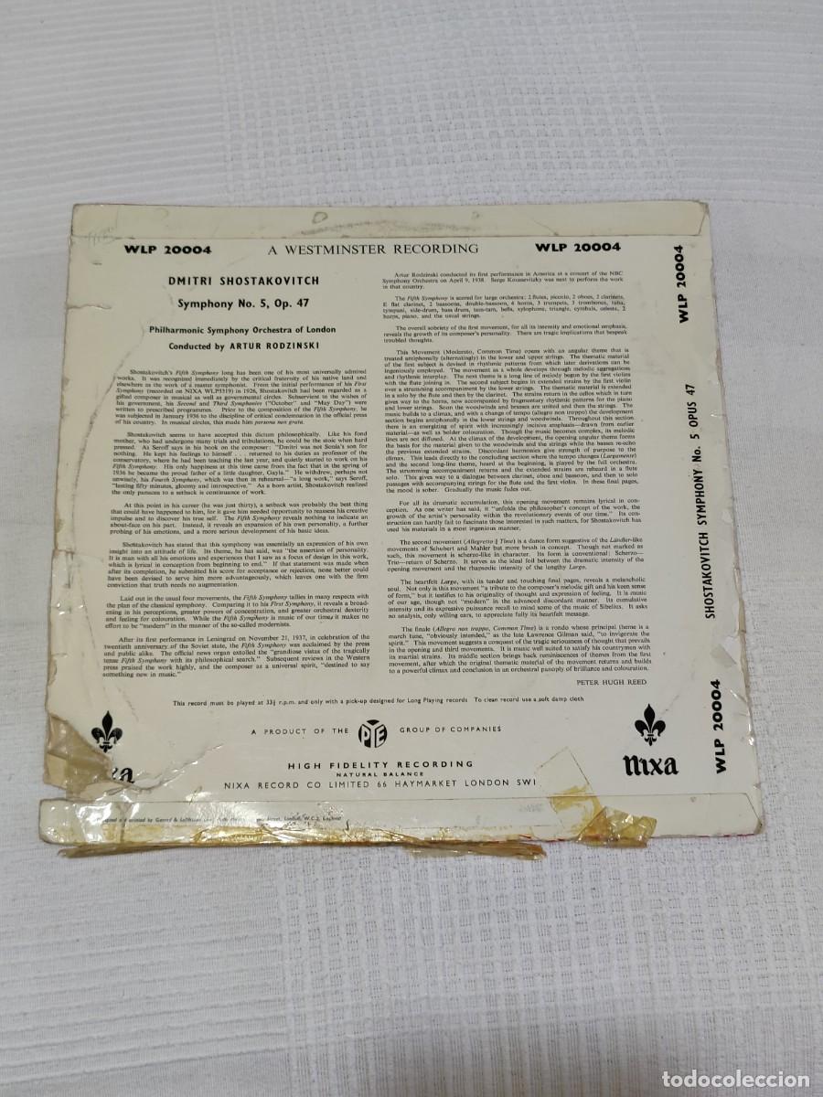 Discos de vinilo: Shostakovitch - Sympony No. 5 - Foto 2
