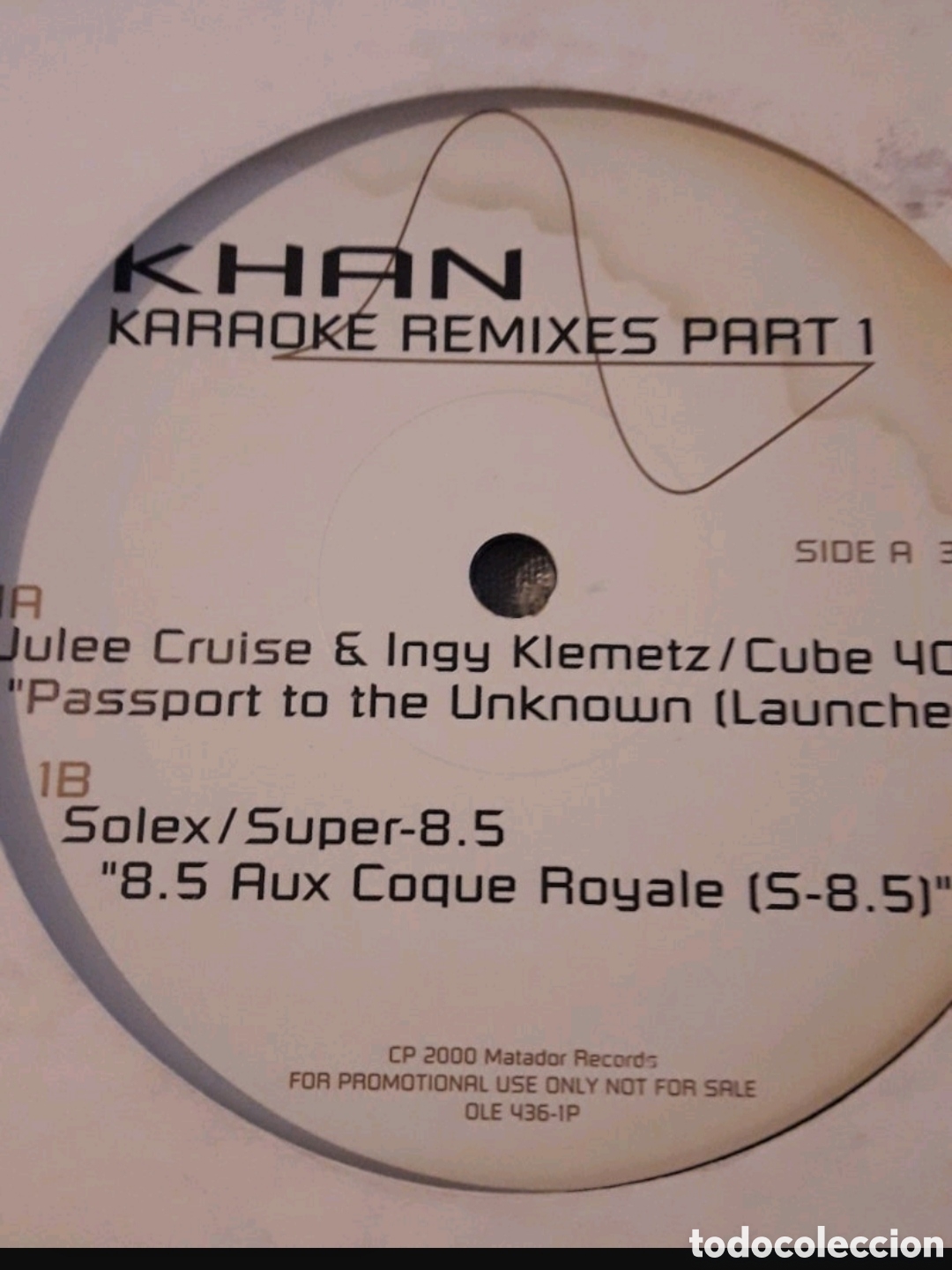 Discos de vinilo: Maxi single Khan. Karaoke remixes part 1 - Foto 3