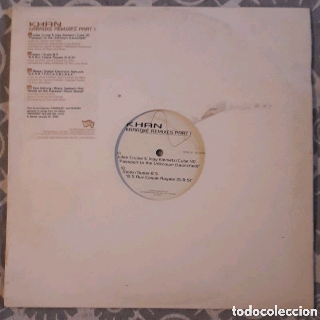 Discos de vinilo: Maxi single Khan. Karaoke remixes part 1 - Foto 1