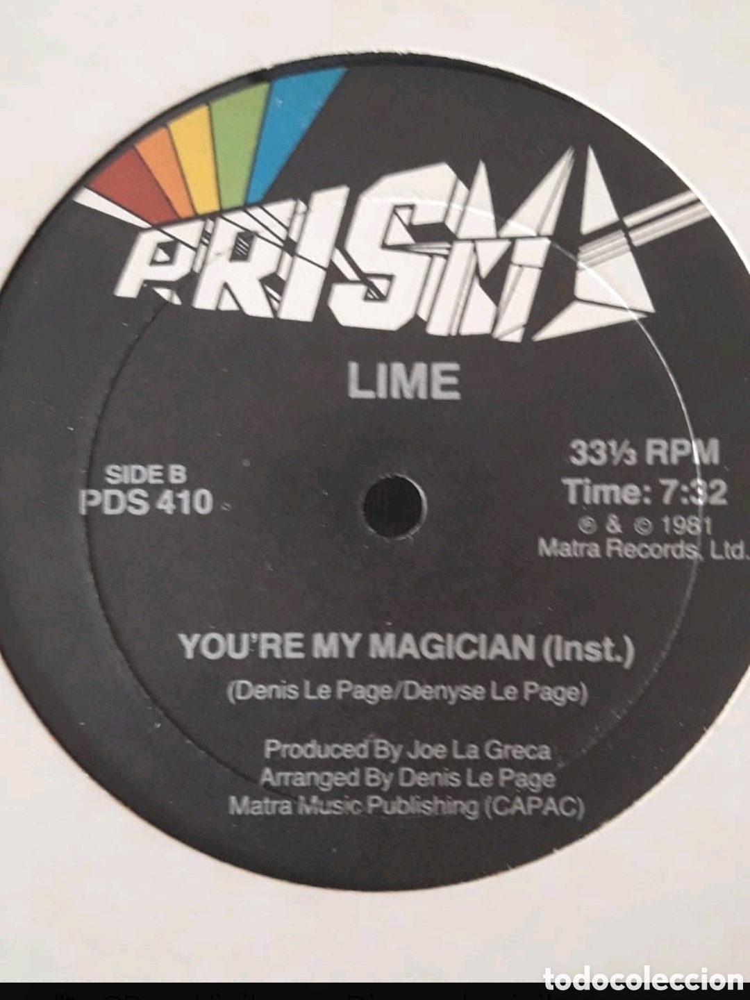 Discos de vinilo: Maxi single Lime.&nbsp;Youre My Magician - Foto 2