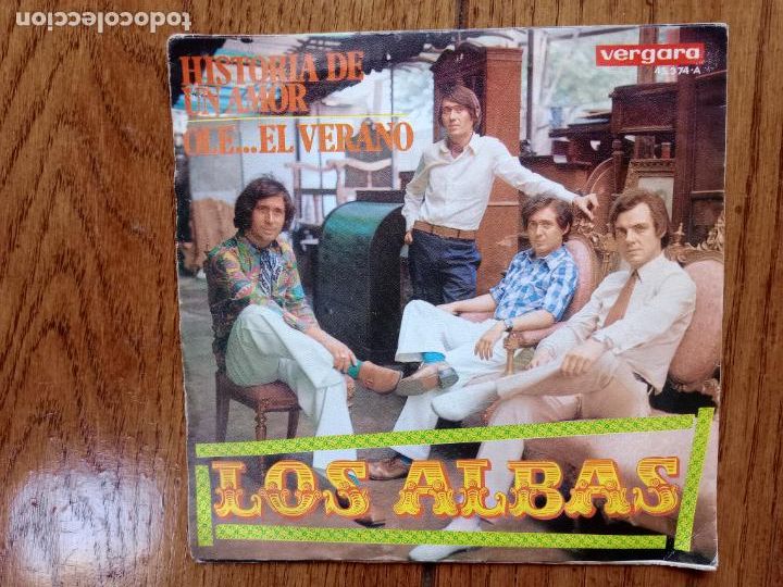 Discos de vinilo: Los Albas - historia de amor + ol&eacute;...el verano - Foto 2