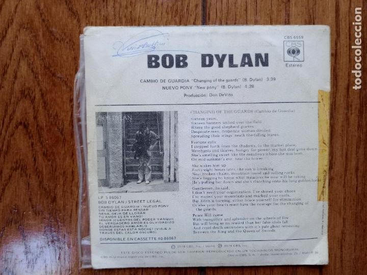 Discos de vinilo: Bob Dylan - cambio de guardia + nuevo pony - Foto 2