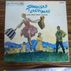 Discos de vinilo: SONRISAS Y LAGRIMAS DISCO VINIL 17CM BSO ORIGINAL
