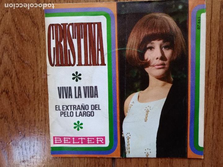 Discos de vinilo: Cristina - viva la vida + el extra&ntilde;o del pelo largo - Foto 2